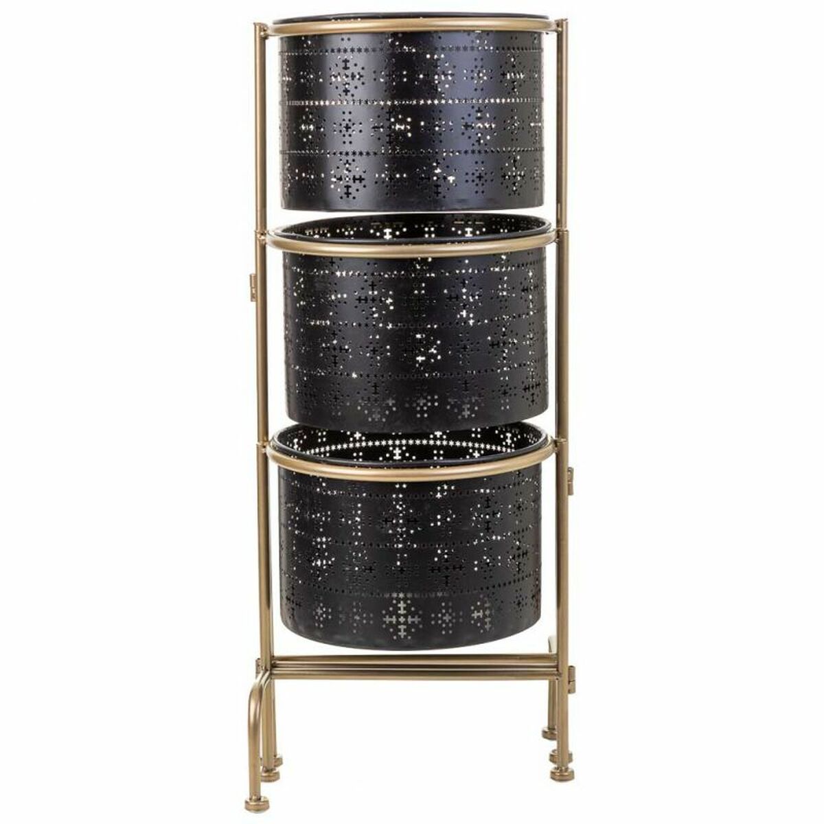 Urtepotte Alexandra House Living Sort Metal Jern